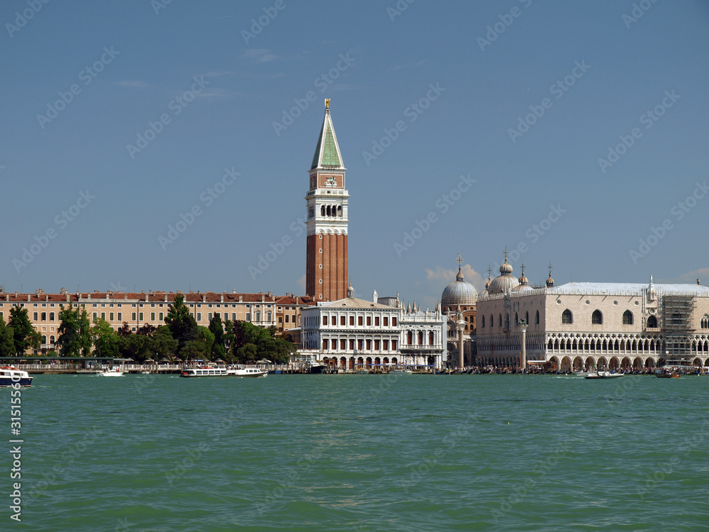 Venice - St. Mark's Square as seen from the San Macro Canal