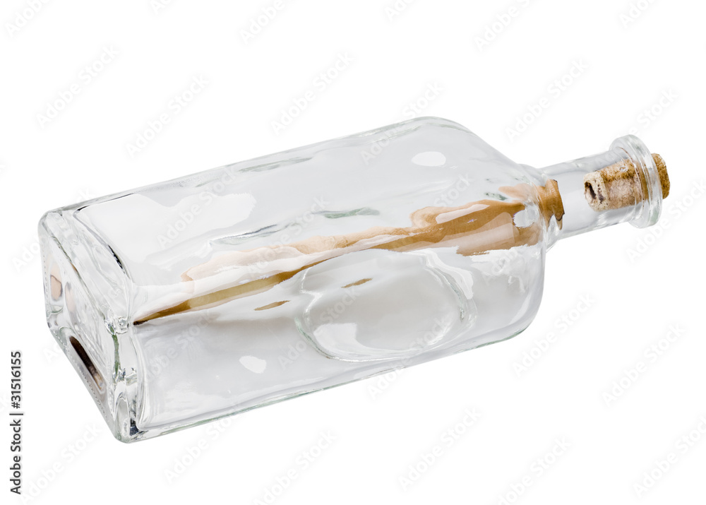 Fototapeta premium Bottle with message