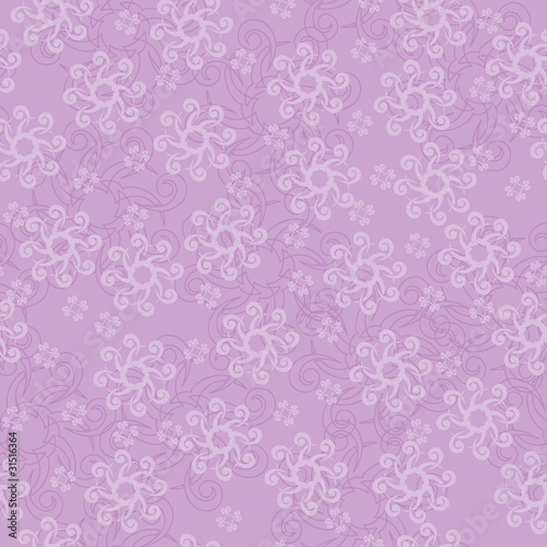 vector violet geometric seamless texture with curved elements