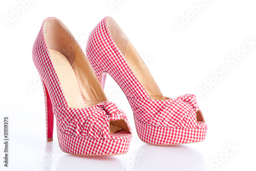 checkered court shoes