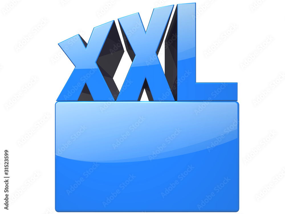 XXL-Button, blau XXL-Button, blau