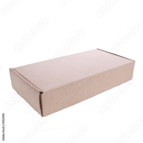 Empty close paper box