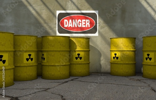 Radioactive barrels