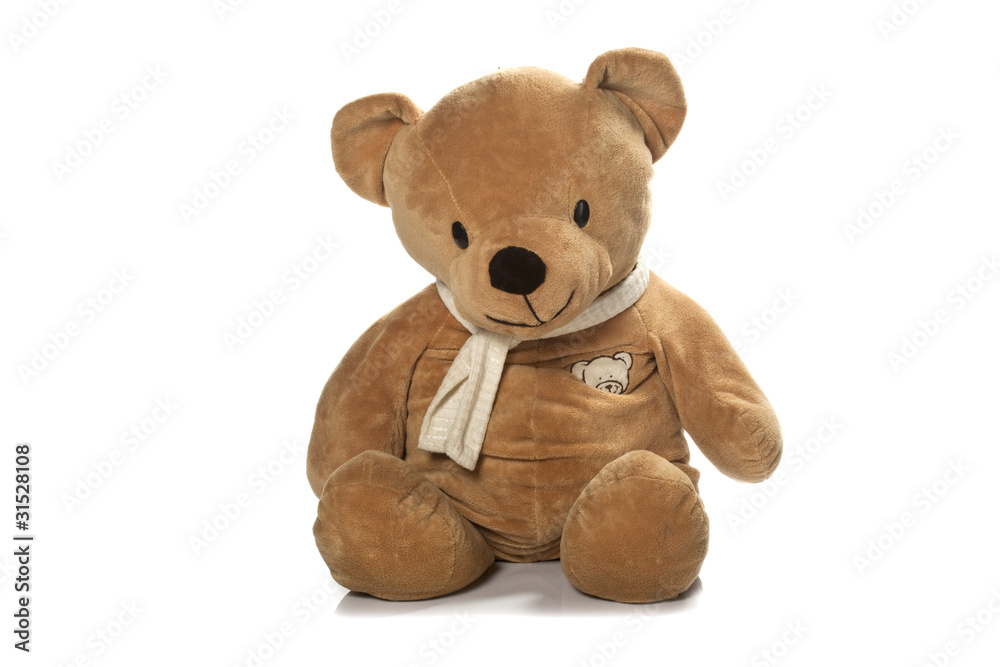 Obraz premium Teddy-bear isolated on a white background