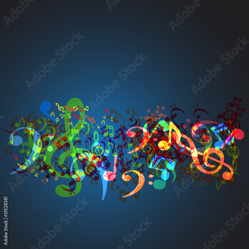 Notes music background