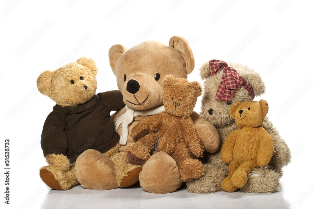 Fototapeta premium Teddy-bear isolated on a white background