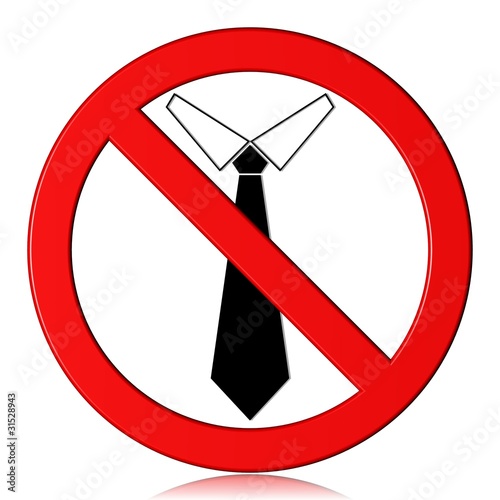 No tie