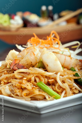 Seafood Pad Thai Dish