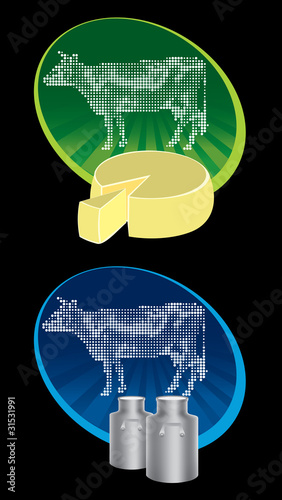 cow label