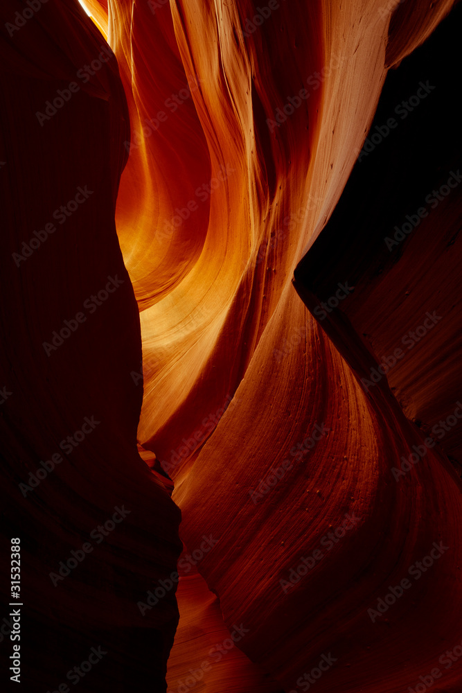 The glow at the end of a Slot Canyon The glow at the end of a Slot Canyon