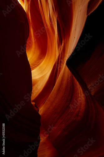 The glow at the end of a Slot Canyon