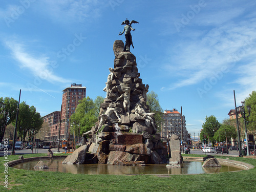 Traforo del Frejus statue, Turin photo