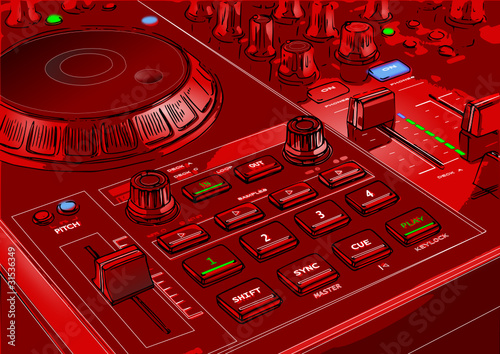 midi cintroller in rot