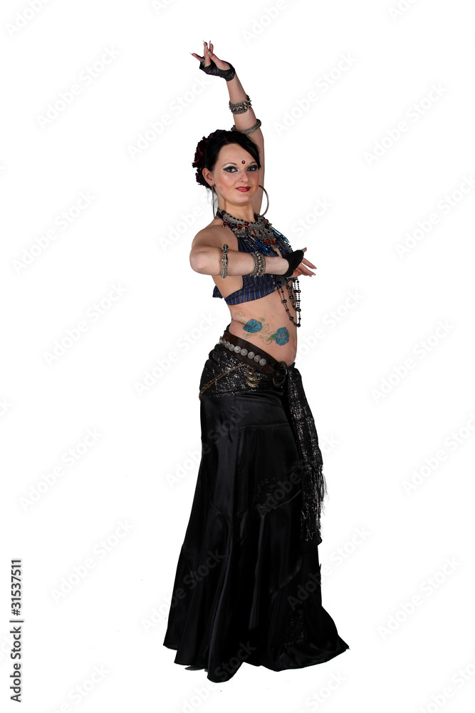 Tanzende Frau isolated Tanzende Frau isolated