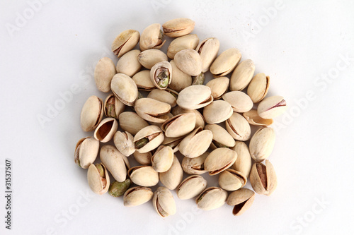 Pile of pistachios