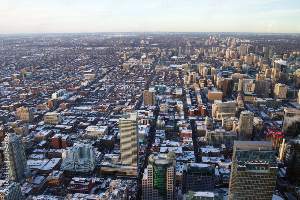 View of Toronto City from Above