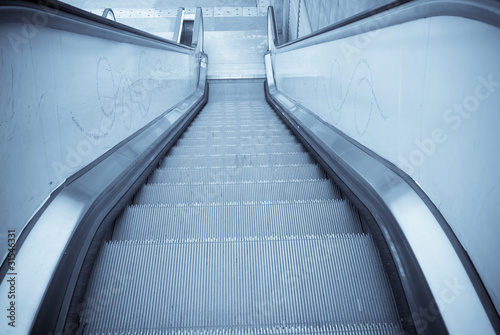 escalator on modern city