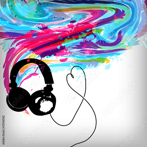 Music concept grunge background