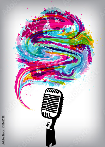 Music concept grunge background