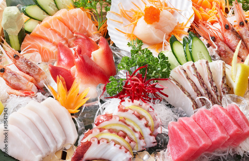sashimi background photo