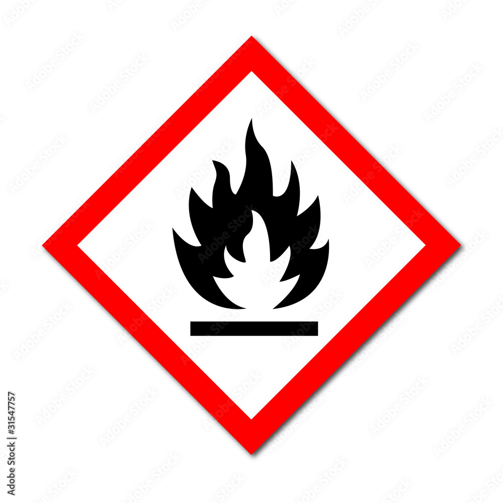 GHS Symbol Flammable liquids sign GHS Symbol Flammable liquids sign