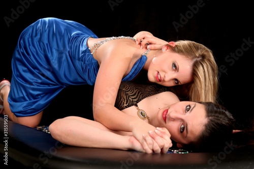 Canvastavla Poker Girls