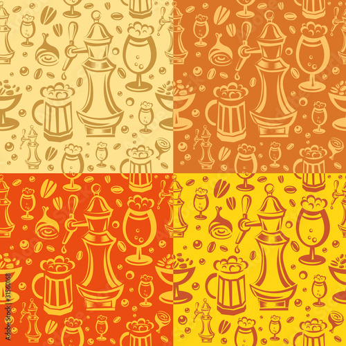 beer seamless pattern