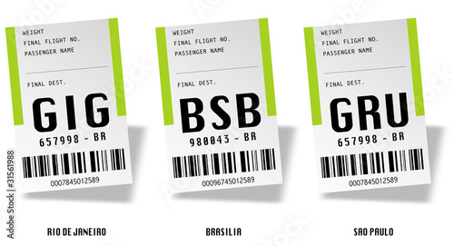 Airport tag bags - Brésil