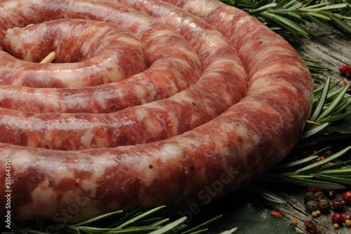 Photography salsiccia cruda