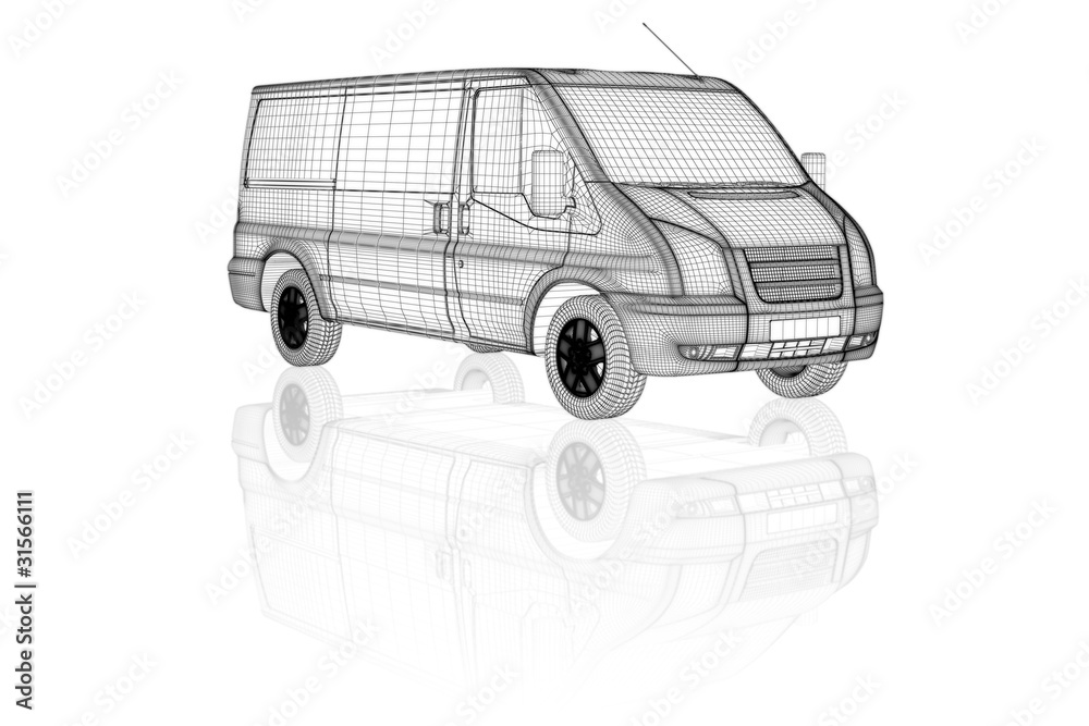 Fototapeta premium Transporter II (wireframe)