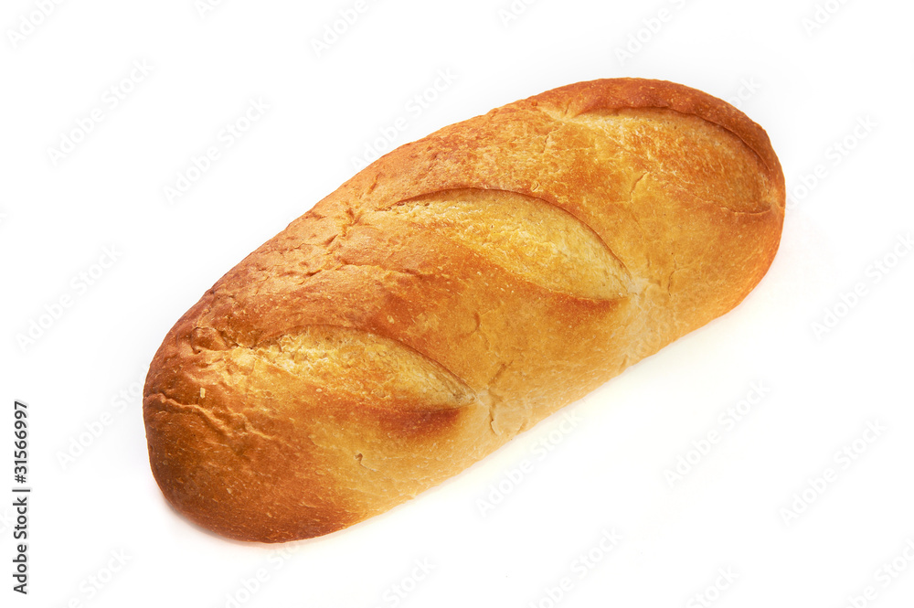 Loaf of bread isolated