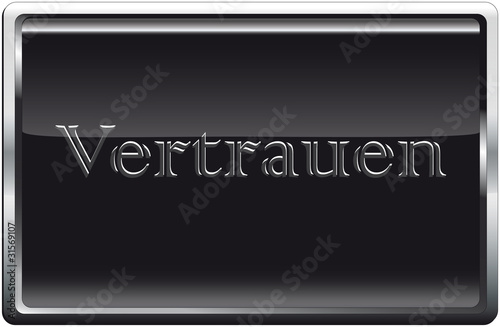 Blackbutton Vertrauen grau