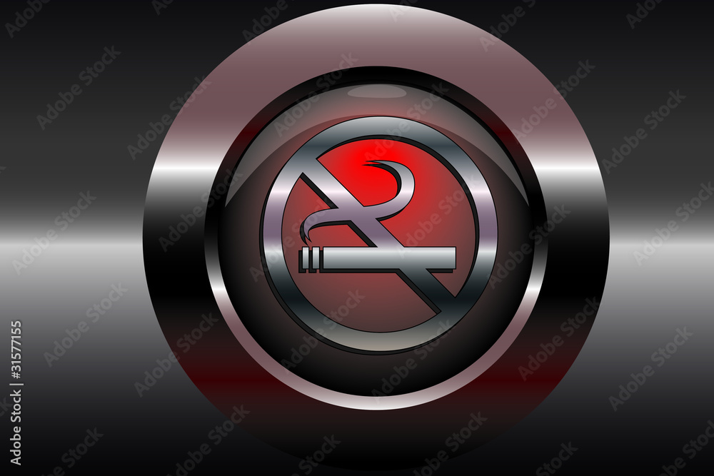 Obraz premium Blackredbutton Rauchverbot
