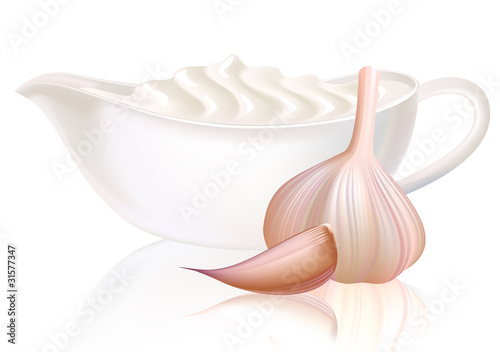 Sour cream and garlic.