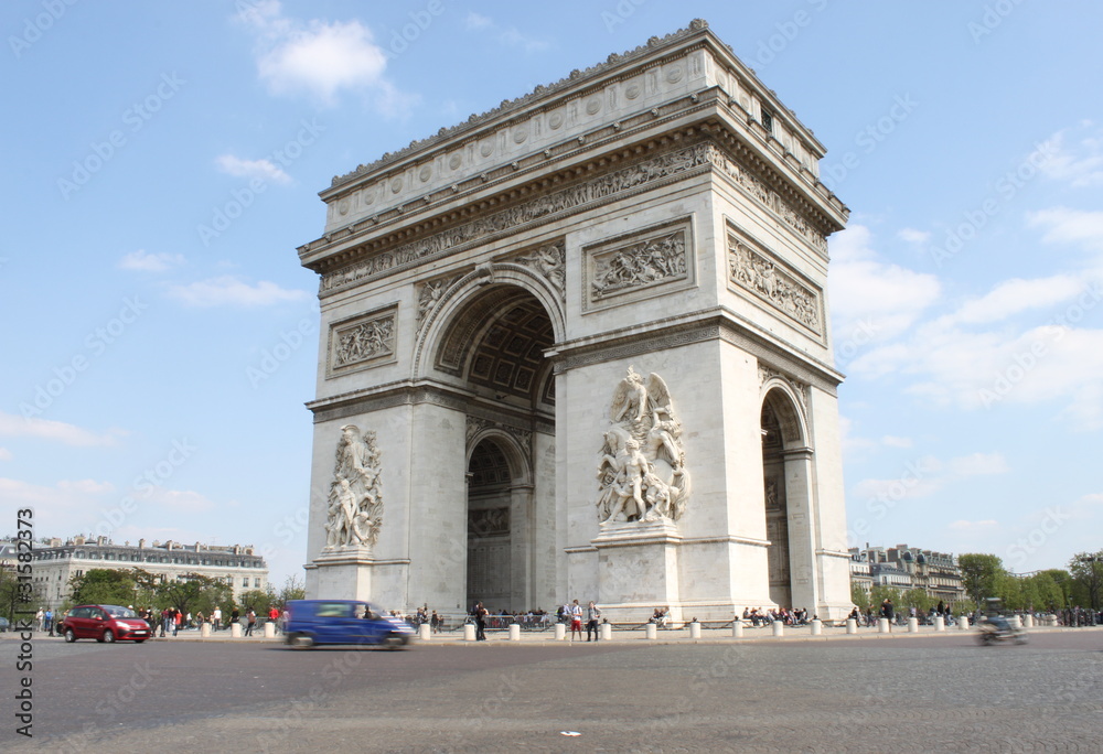 Arc de Triomphe place de l'étoile à Paris