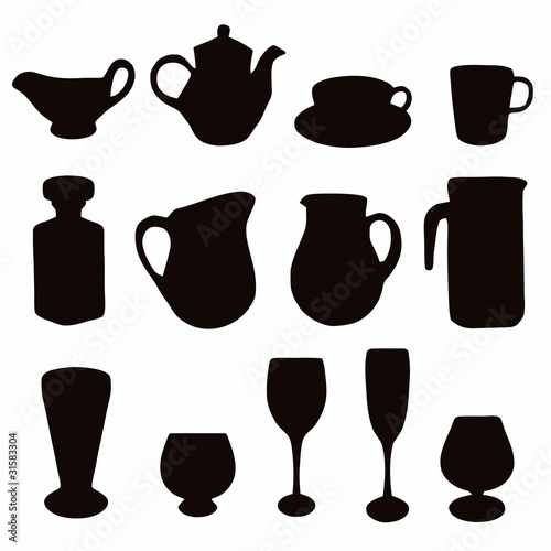 Glassware Sillouette