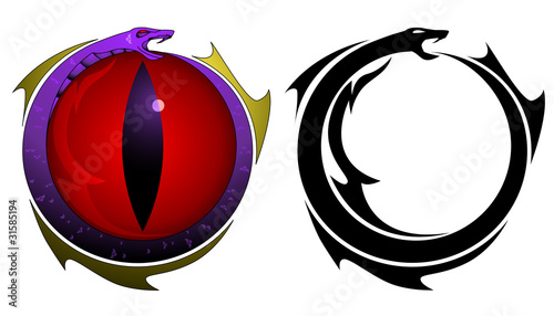 Snake eye tattoo