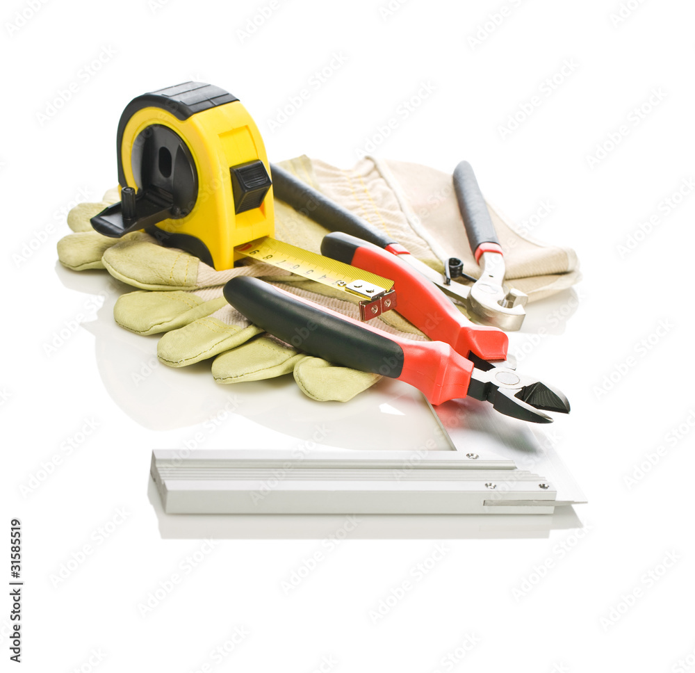 building tools on gloves building tools on gloves