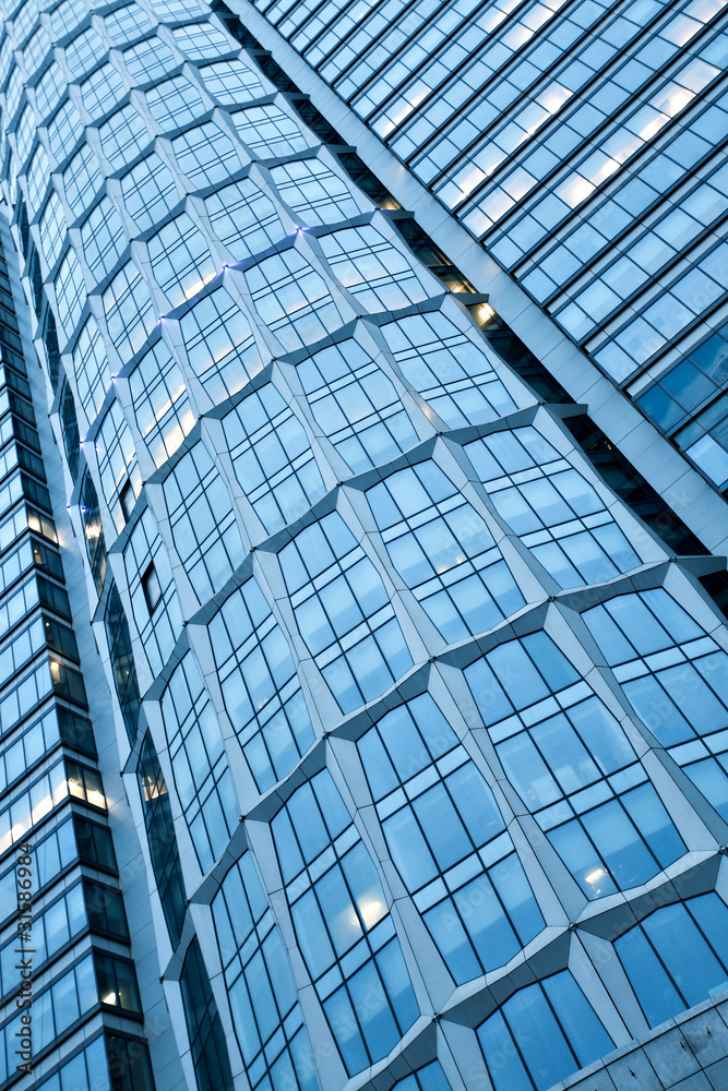 transparent glass wall of contemporary skyscraper transparent glass wall of contemporary skyscraper