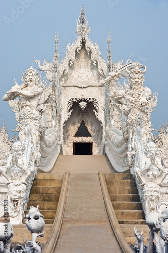 God of death statue at Rong Khun temple ,Thailand.