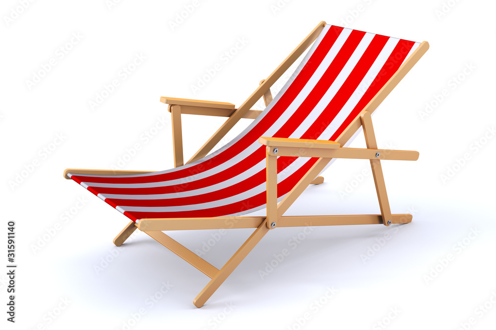 3d beach chair