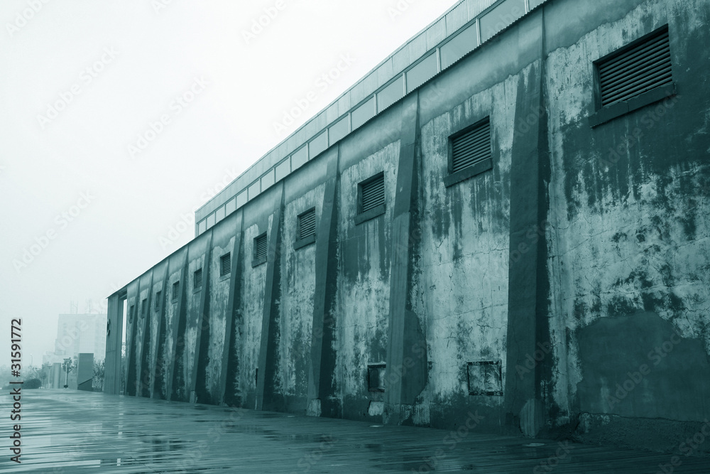 Obraz premium warehouse external landscape