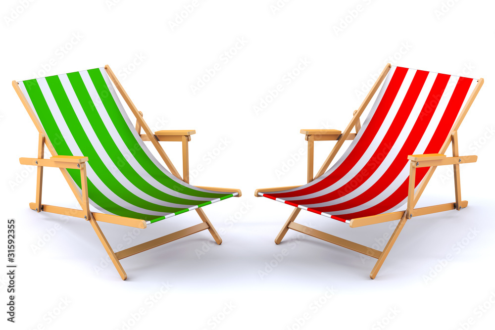 Modern beach chairs