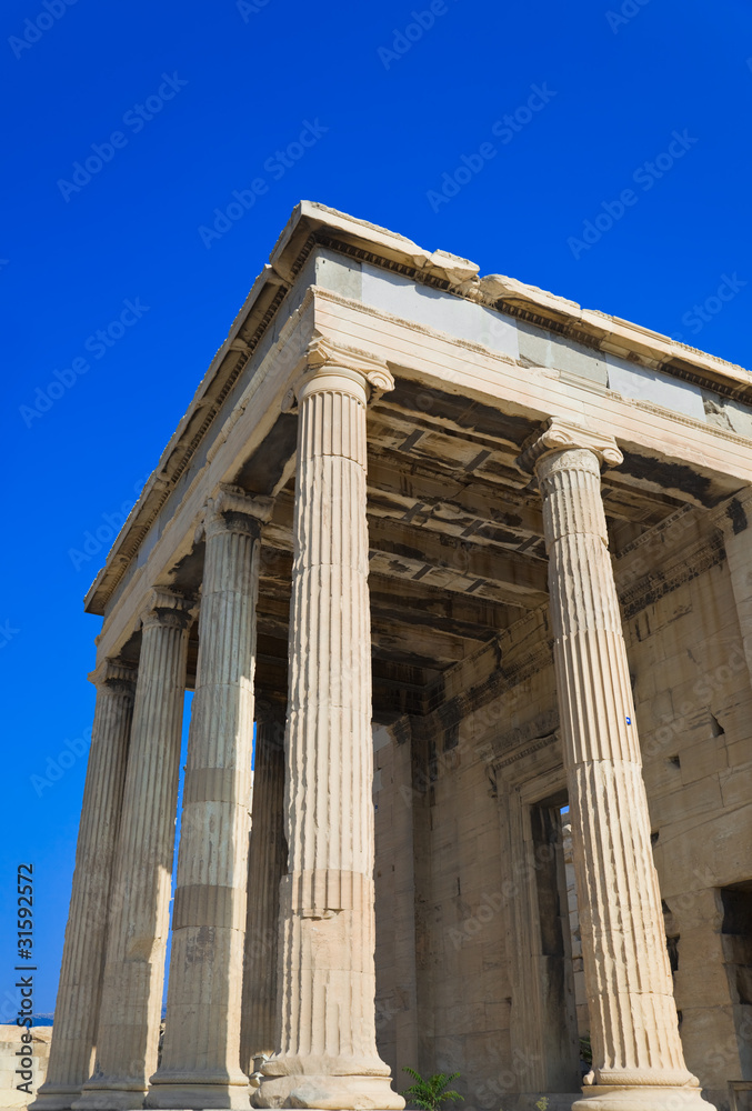 Erechtheum temple in Acropolis at Athens, Greece