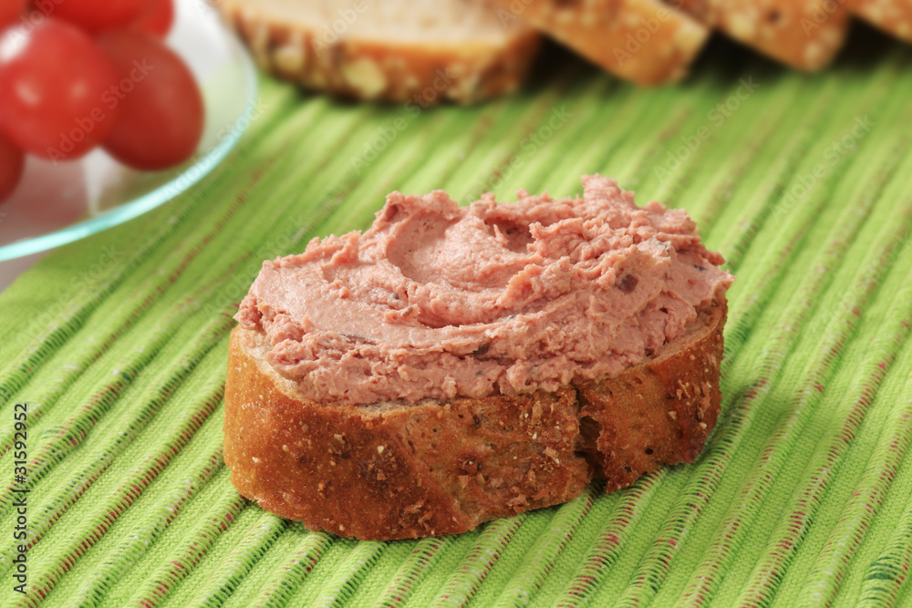 Bread and pate Bread and pate