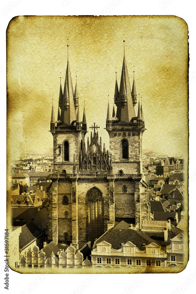 Obraz premium Church of Virgin Maria Before Tyn in Prague