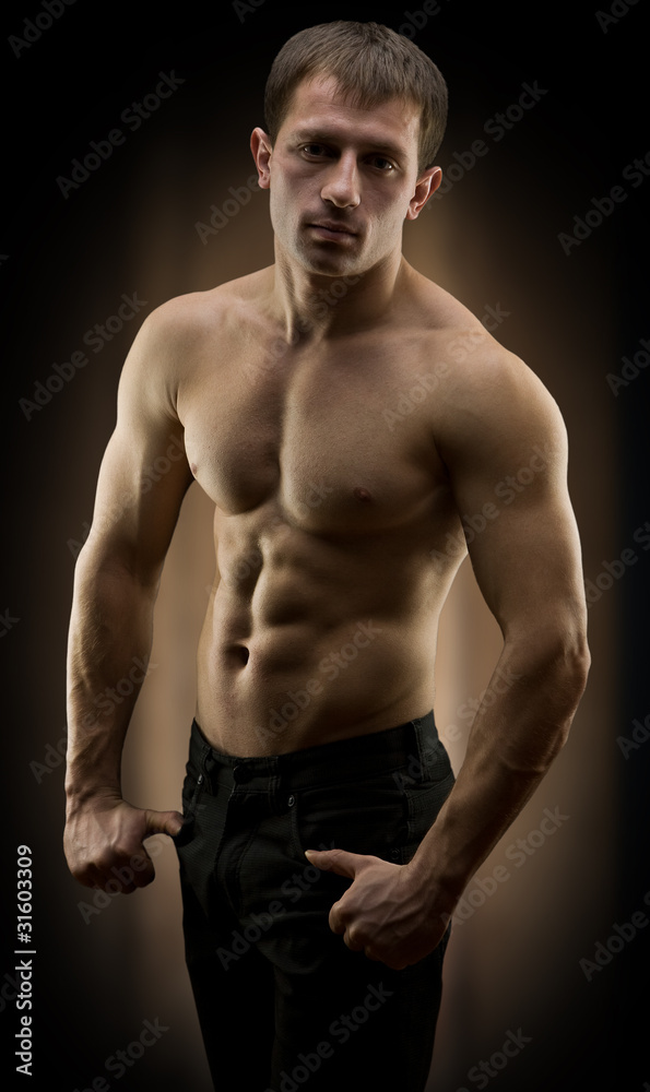 portrait of muscular men