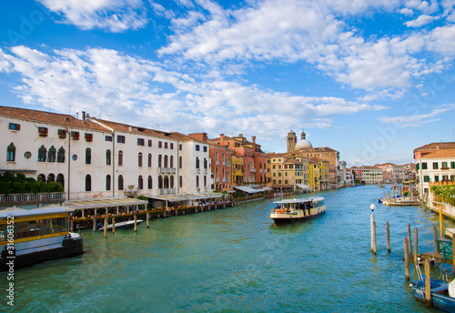 Venice Grand canal with gondola, Italy