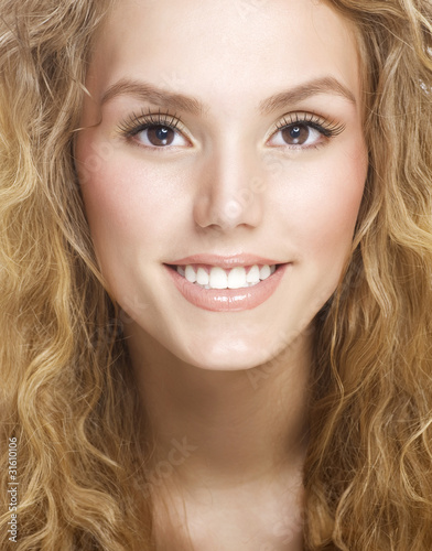 Beautiful Healthy Smiling Girl's Face