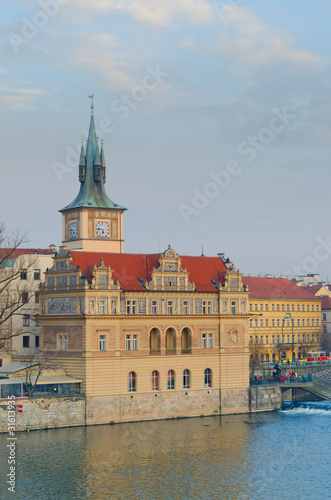 View from the Charles bridge to Smetana Museum, Prague